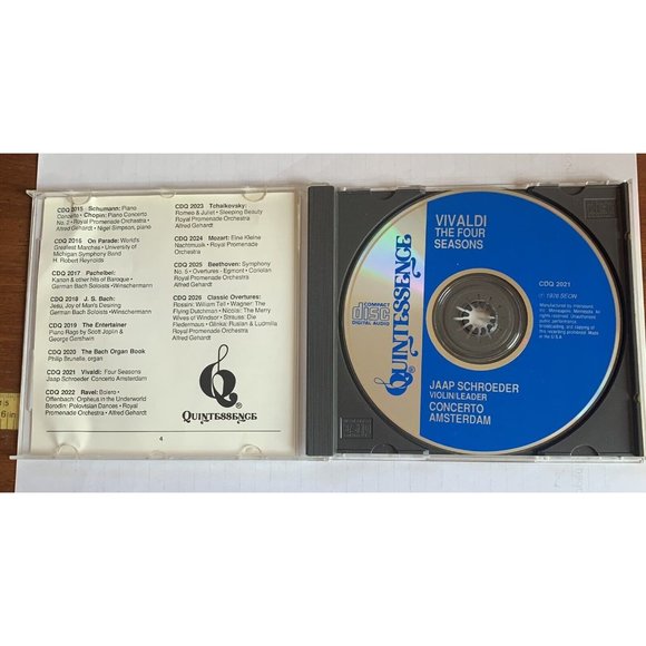 Vivaldi Four Seasons CD Concerto Amsterdam Schroder - Picture 2 of 3